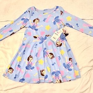 Ms. Rachel ToddleMs. Rachel Toddler Girls Print Dress with Long Sleeves, Size 4T